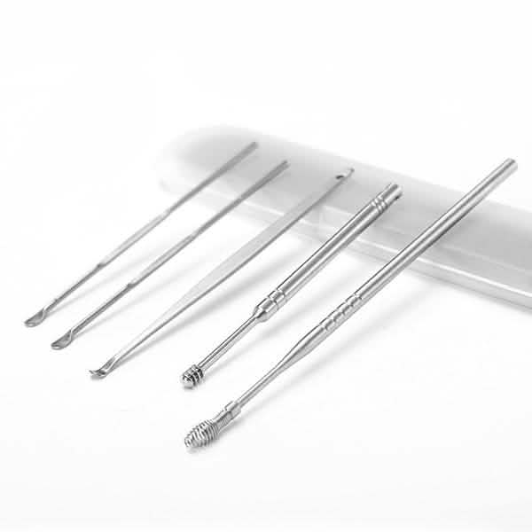5-Piece: Stainless Steel Earpick Set by DailySale
