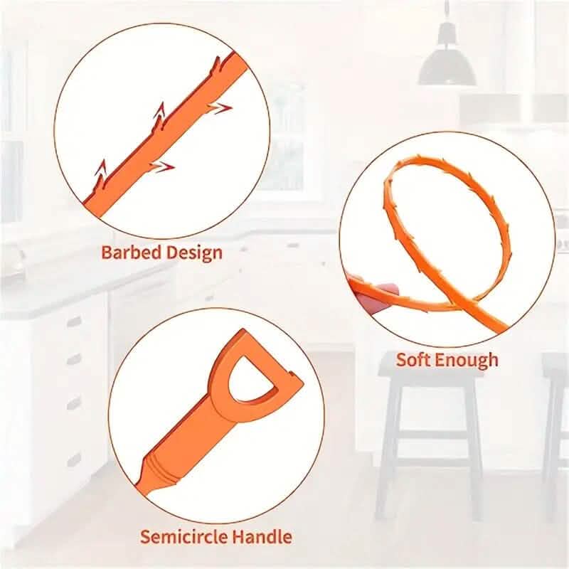 5-Pieces: Drain Clog Remover Tool by DailySale
