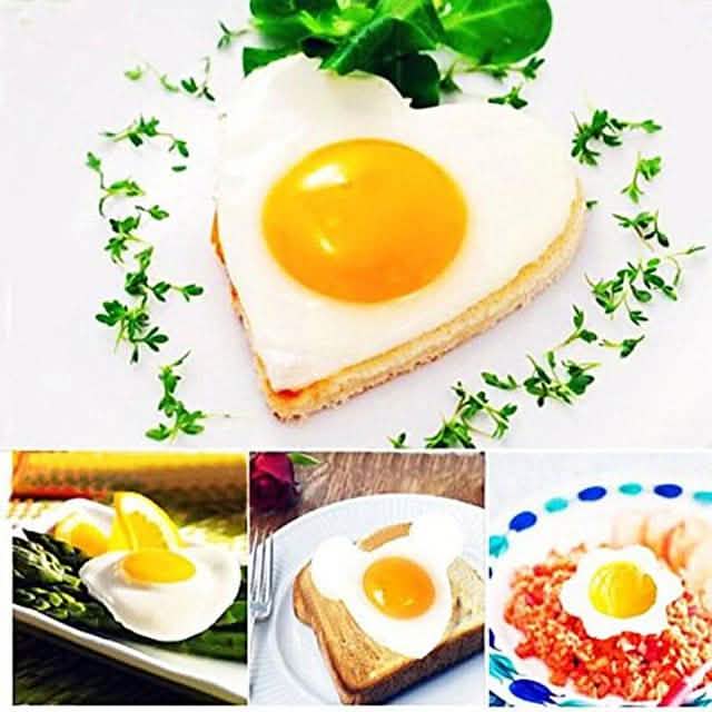 5-Pieces Set: Fried Egg Mold Pancake Rings Shaped by DailySale