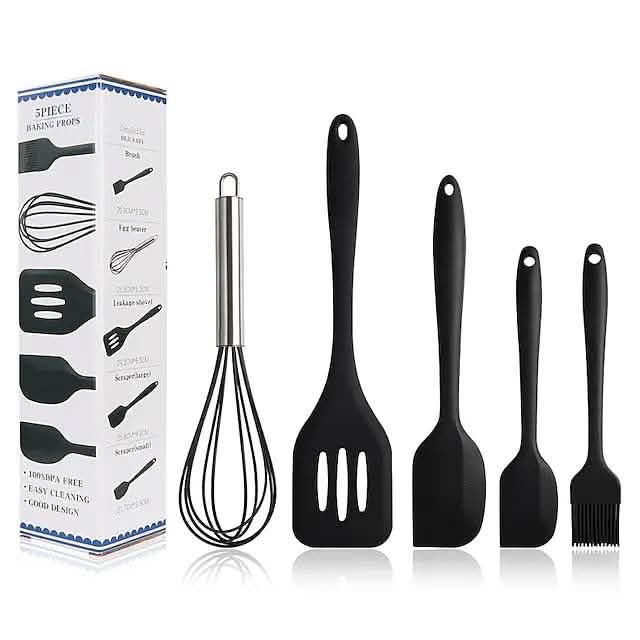 5-Pieces: Silicone Cooking Utensils Sets by DailySale