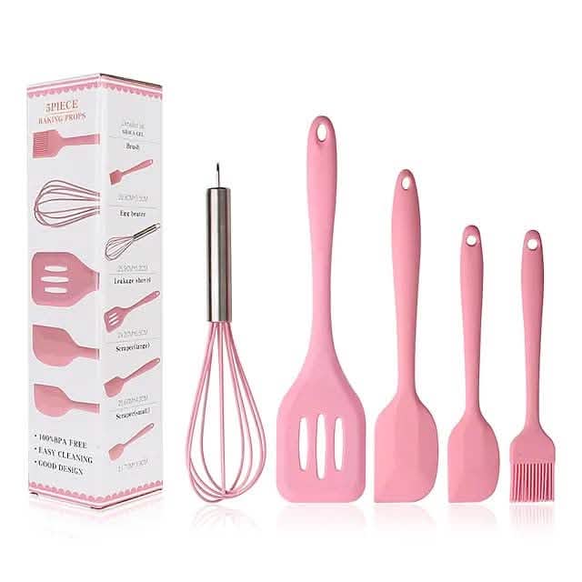 5-Pieces: Silicone Cooking Utensils Sets by DailySale