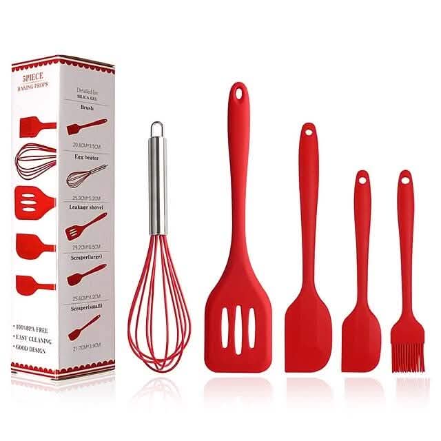 5-Pieces: Silicone Cooking Utensils Sets by DailySale