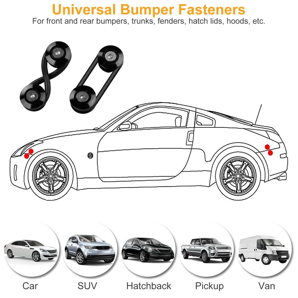 5-Set: Car Quick Release Bumper Fasteners by DailySale