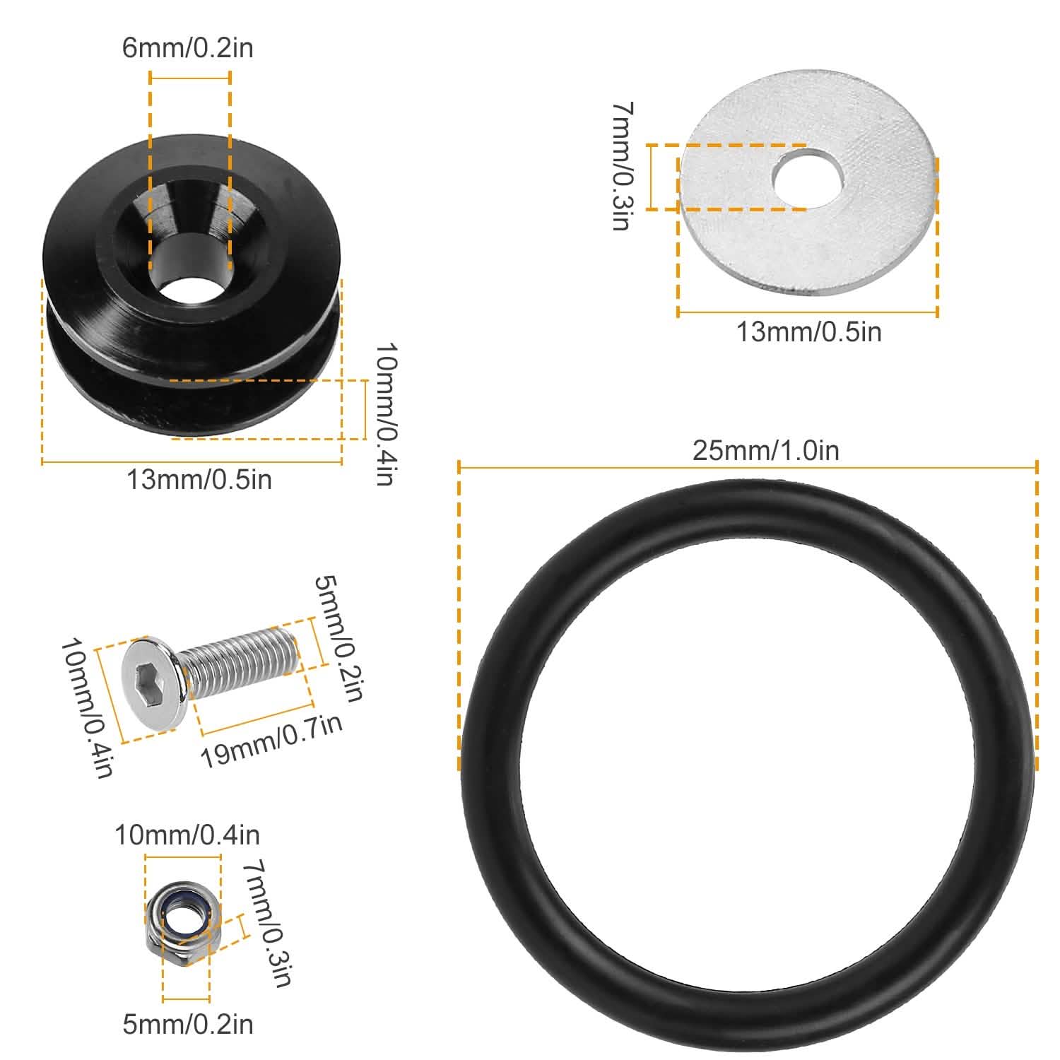 5-Set: Car Quick Release Bumper Fasteners by DailySale