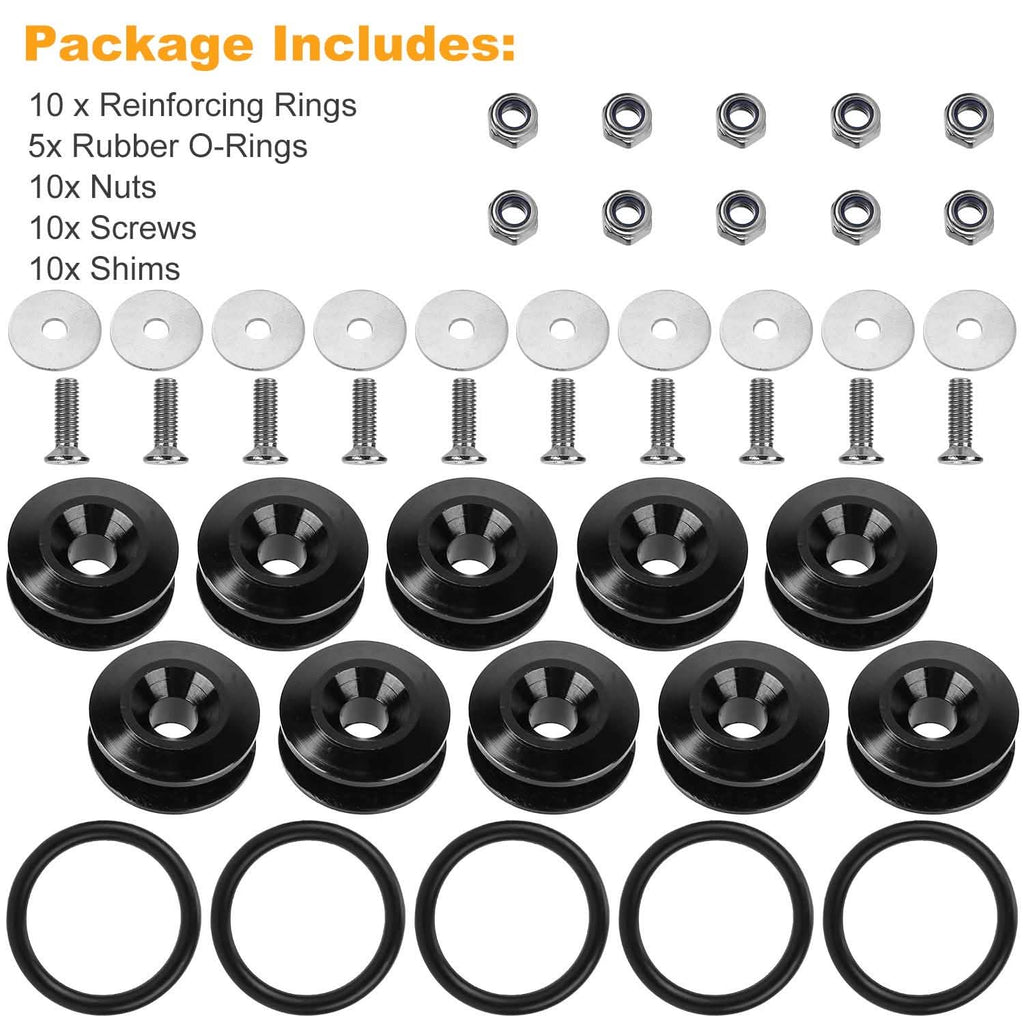 5-Set: Car Quick Release Bumper Fasteners by DailySale