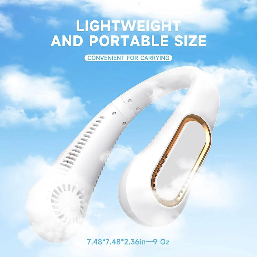 5 Speeds Adjustable USB Rechargeable Battery Powered Personal Neck Fan by DailySale