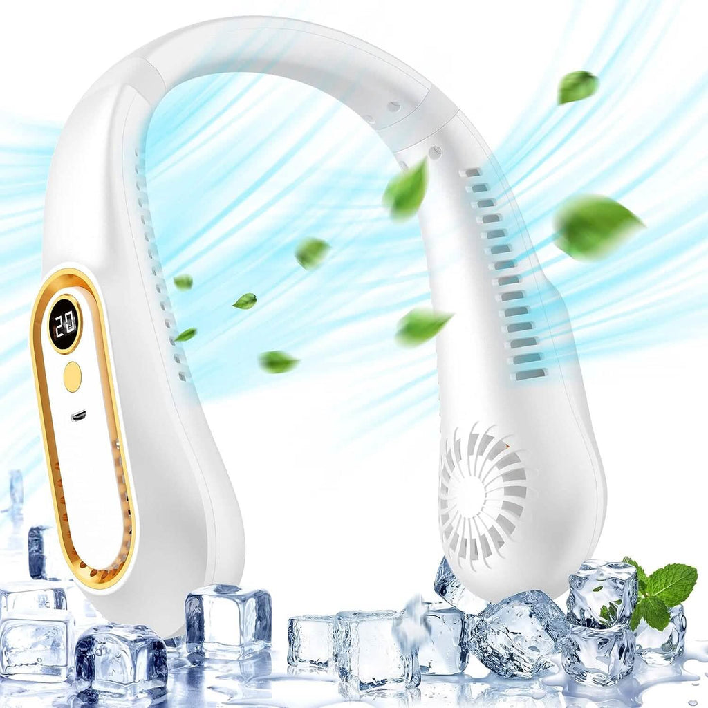 5 Speeds Adjustable USB Rechargeable Battery Powered Personal Neck Fan by DailySale