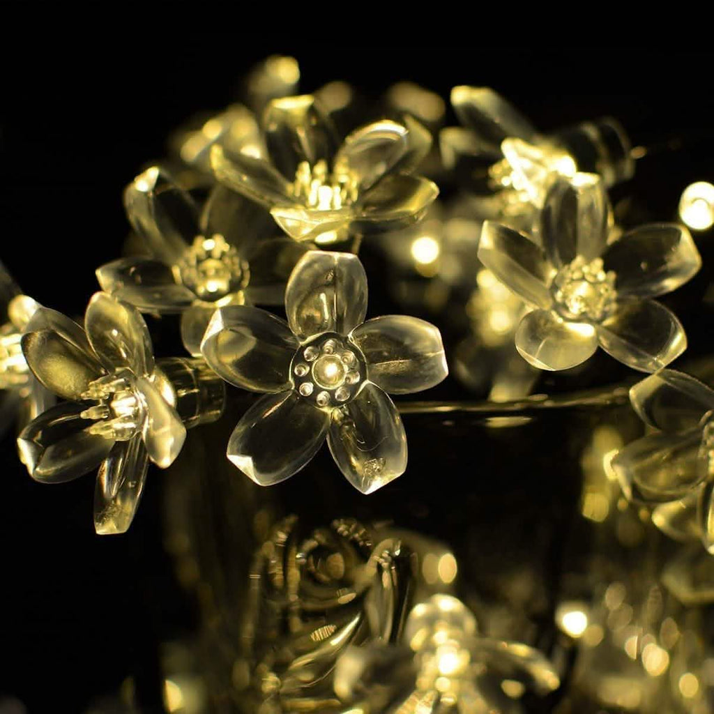 50 LED Fairy Flower Blossom Solar String Lights by DailySale