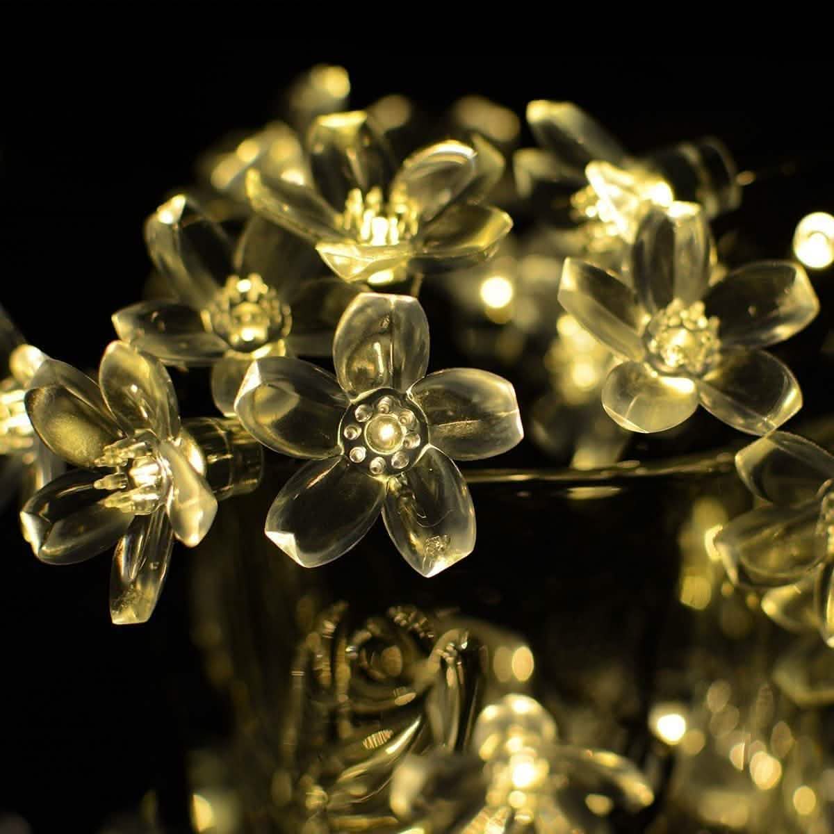50 LED Fairy Flower Blossom Solar String Lights by DailySale