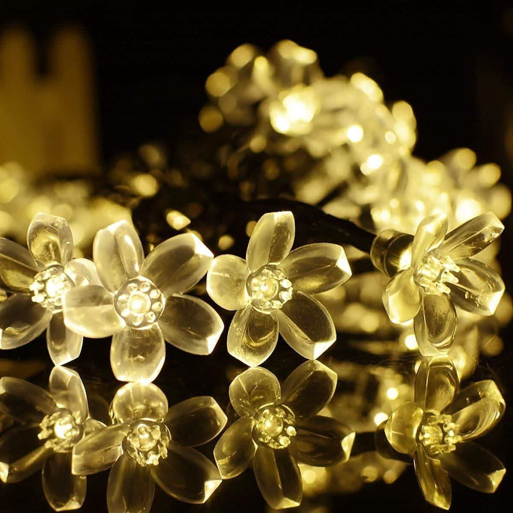 50 LED Fairy Flower Blossom Solar String Lights by DailySale