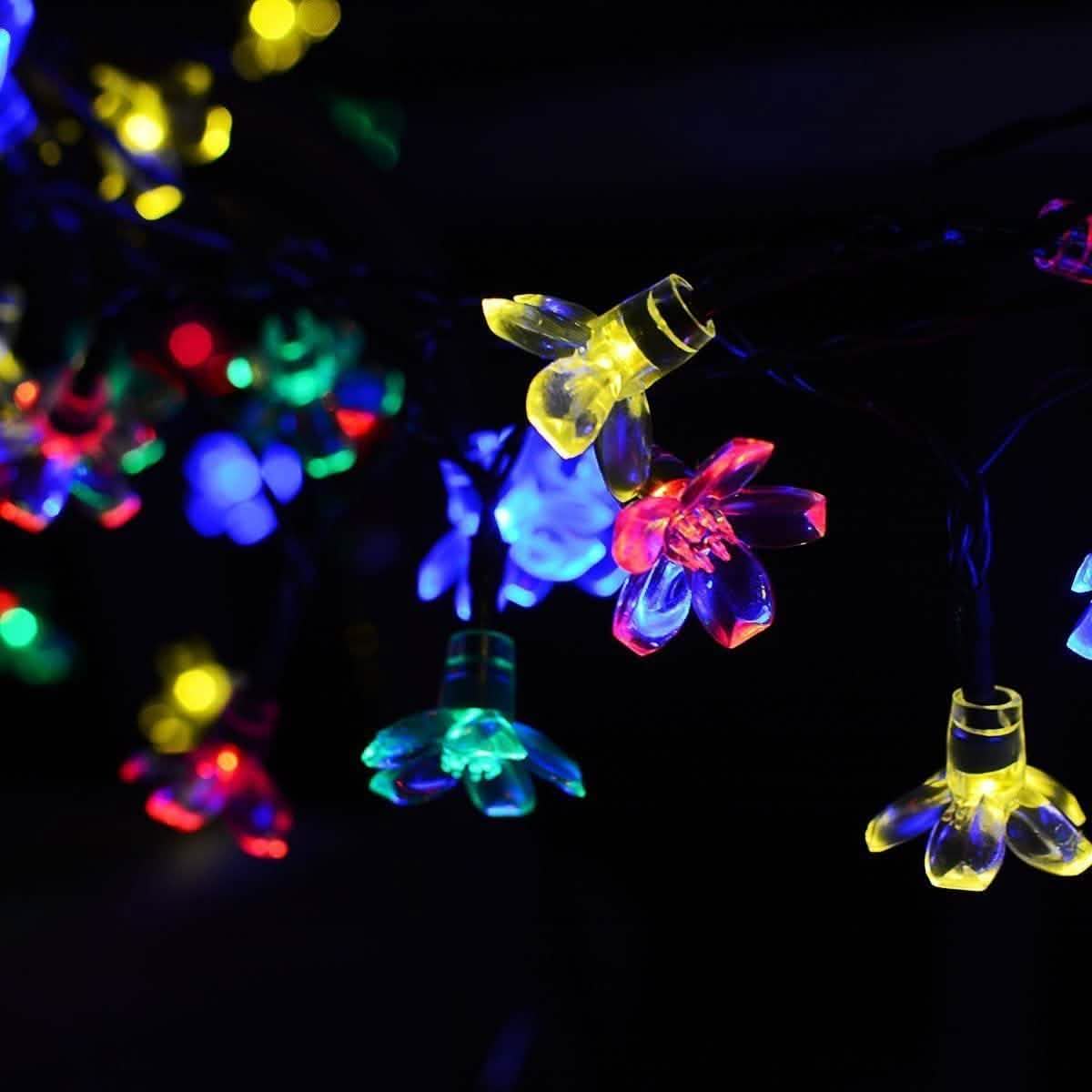 50 LED Fairy Flower Blossom Solar String Lights by DailySale
