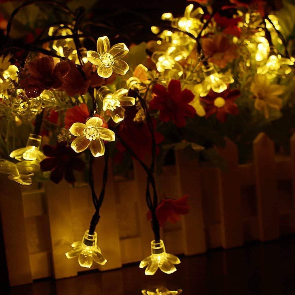50 LED Fairy Flower Blossom Solar String Lights by DailySale