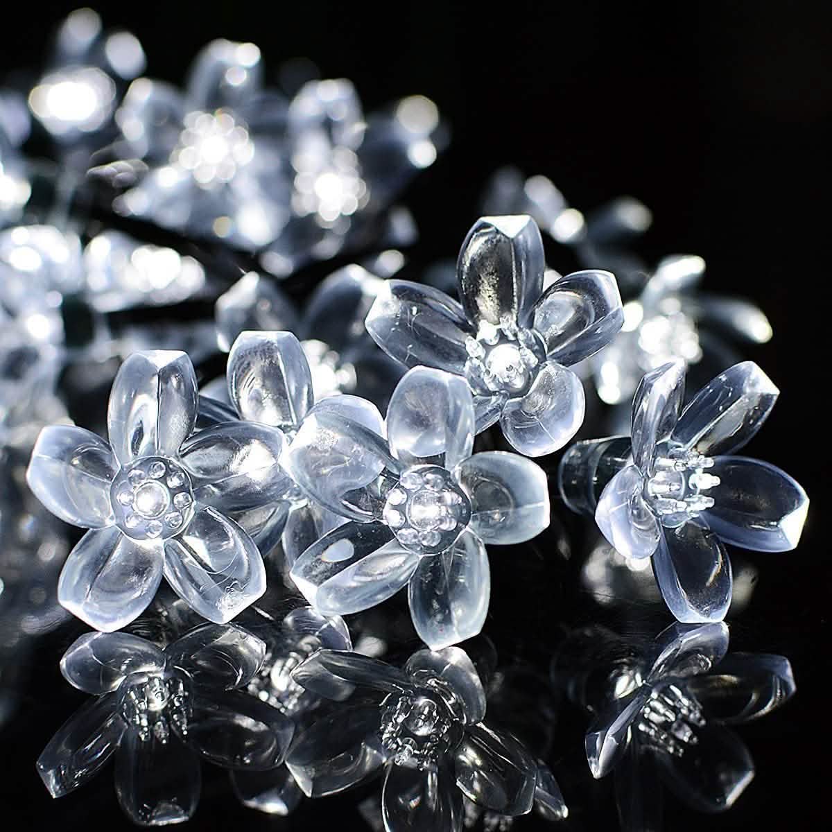 50 LED Fairy Flower Blossom Solar String Lights by DailySale
