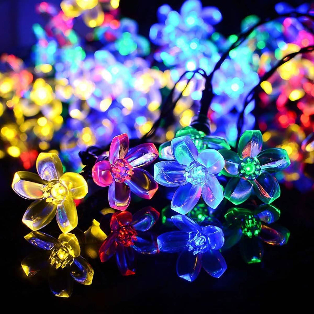 50 LED Fairy Flower Blossom Solar String Lights by DailySale