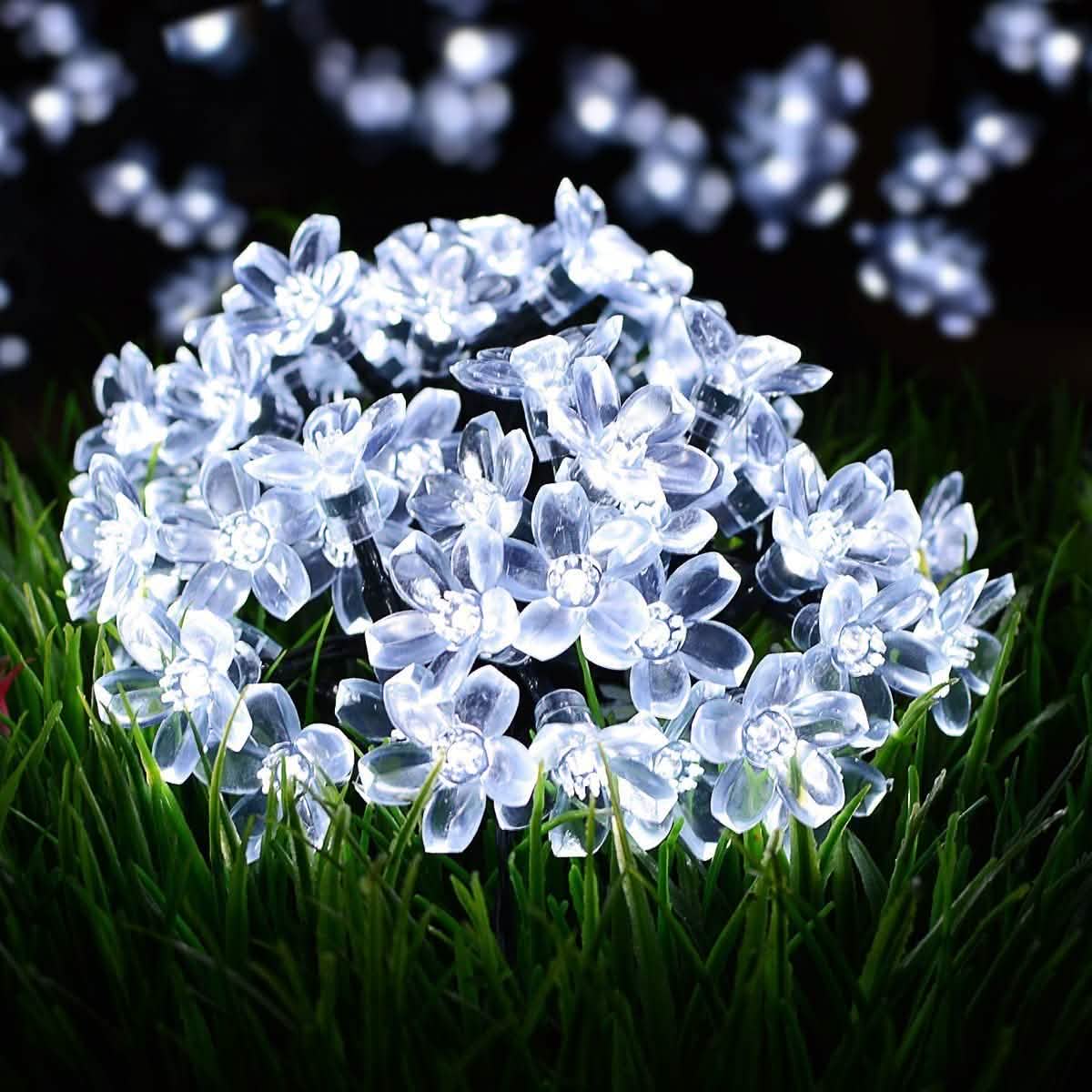50 LED Fairy Flower Blossom Solar String Lights by DailySale