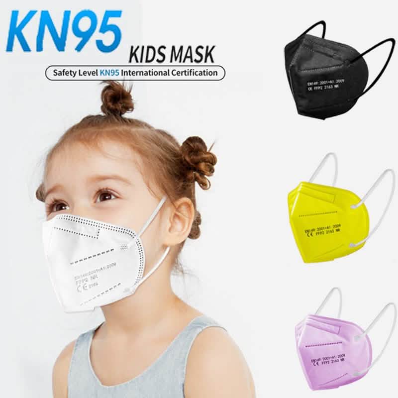50-Pack: Kids Size KN95 5-Ply Face Mask by DailySale