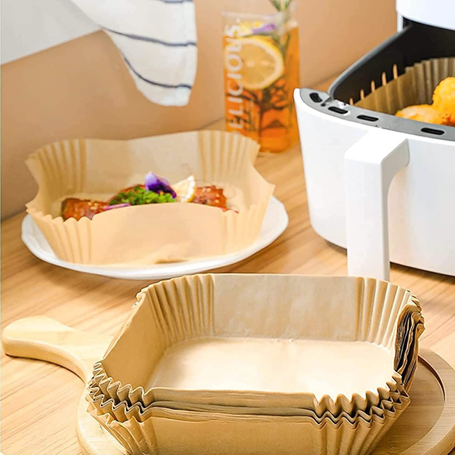 50-Pieces: Air Fryer Disposable Paper Liners by DailySale