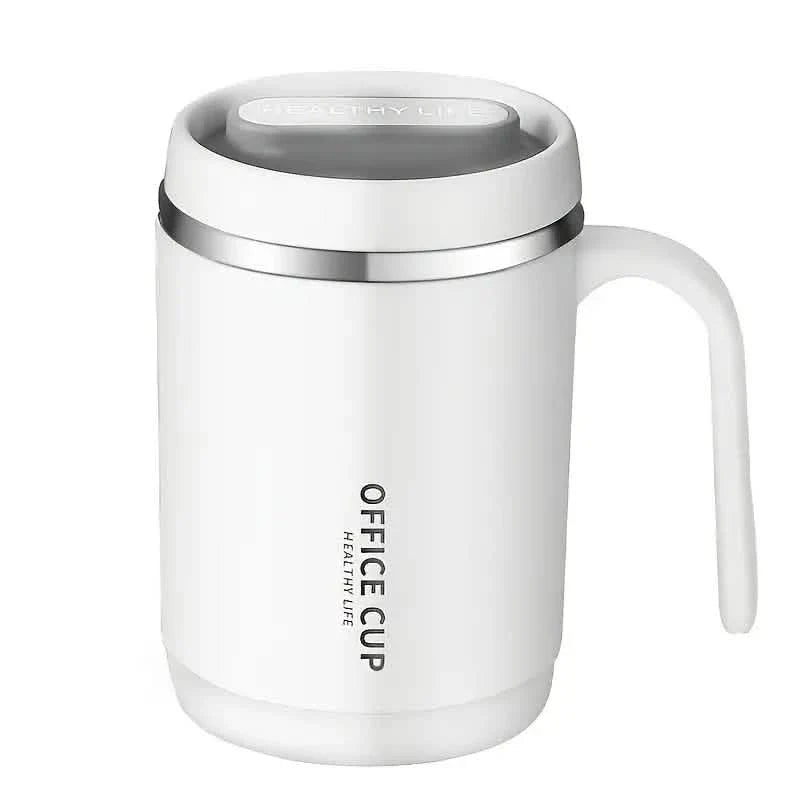 500ml Water Cup with Cover Sealing Silicone Ring Double-layer Leak-proof Drink Water Handle Stainless Coffee Insulated Cup by DailySale