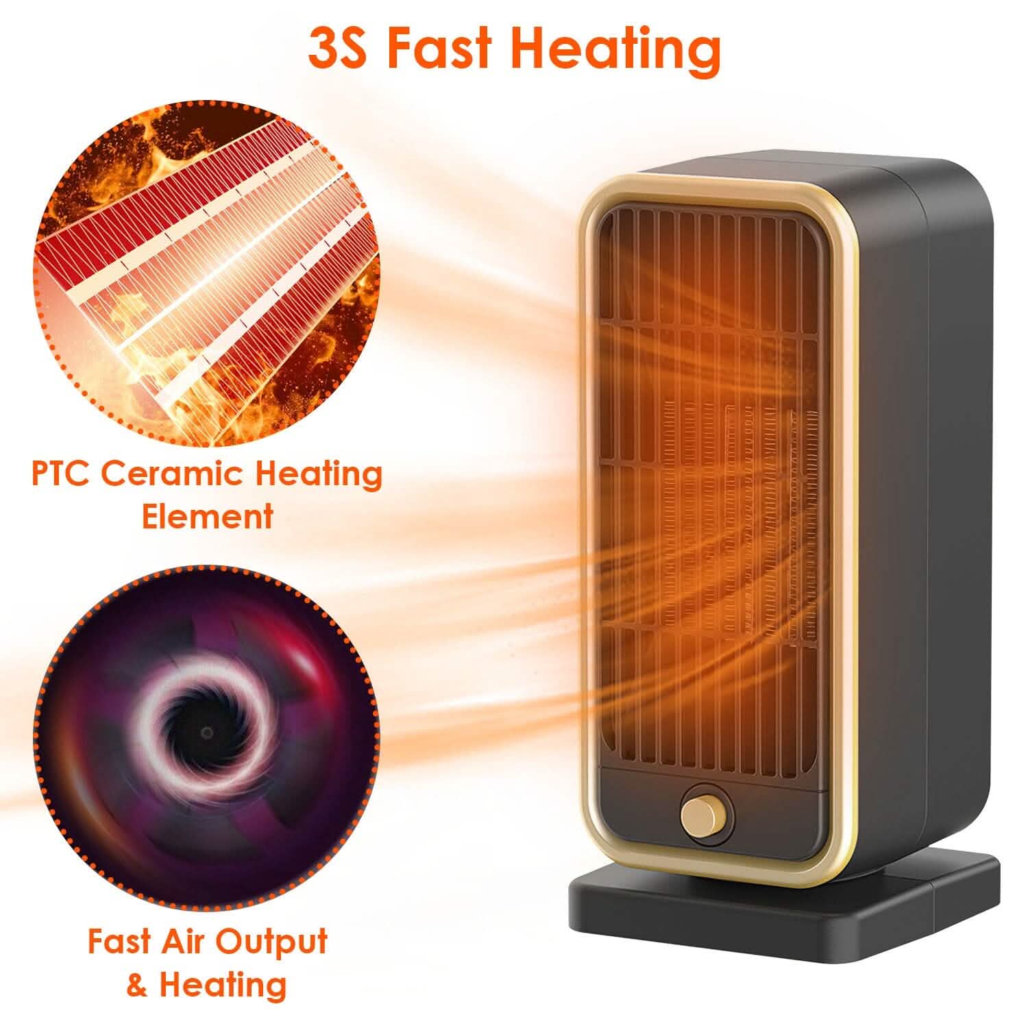500W Portable Electric Heater by DailySale