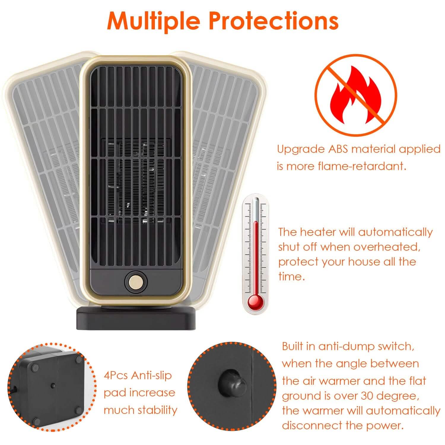 500W Portable Electric Heater by DailySale