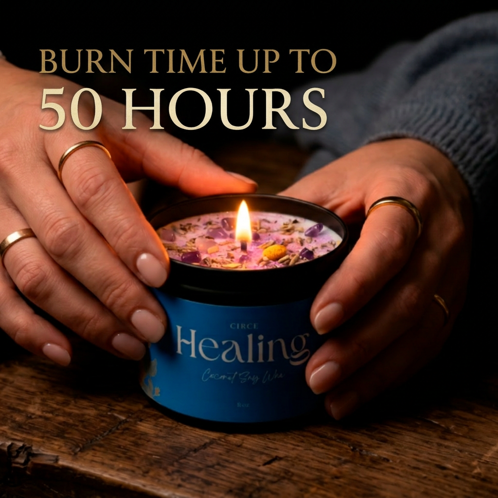 Healing Ritual Candle — 8‑oz Recovery & Wellness Candle by Circe Boutique