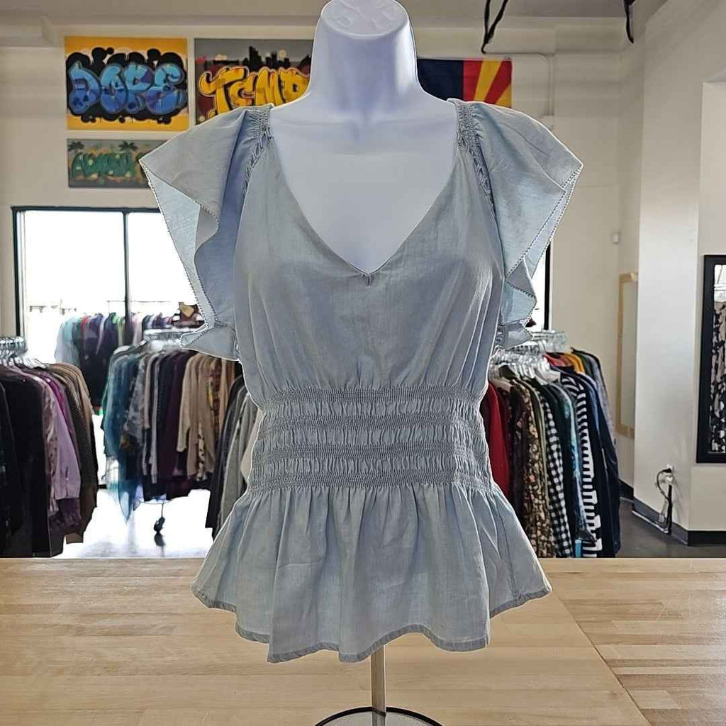 Sam Edelman Size S Blue New Blouse SS