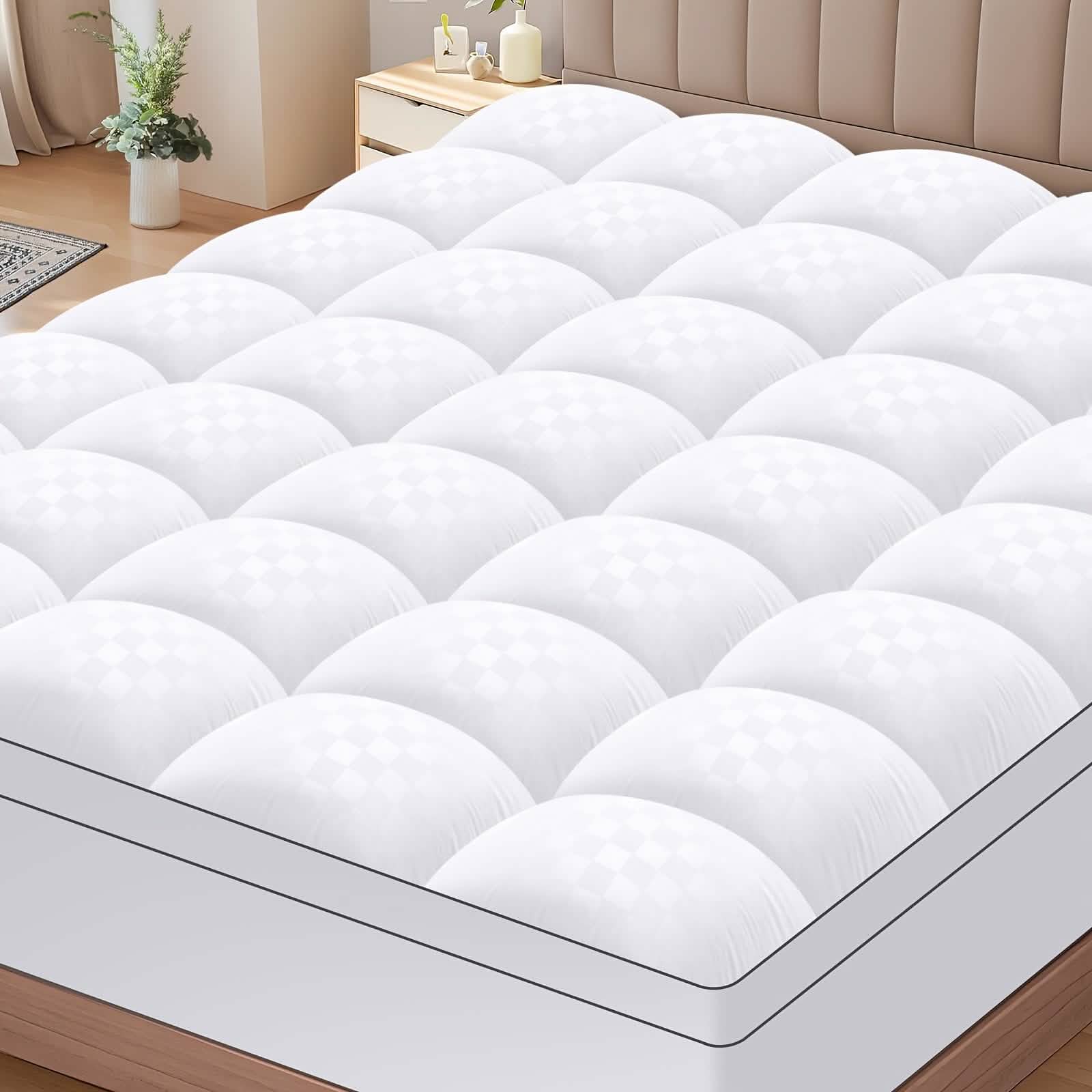 Extra Thick Mattress Topper – Soft, Cooling & Breathable (Multiple Sizes & Colors) by DailySale