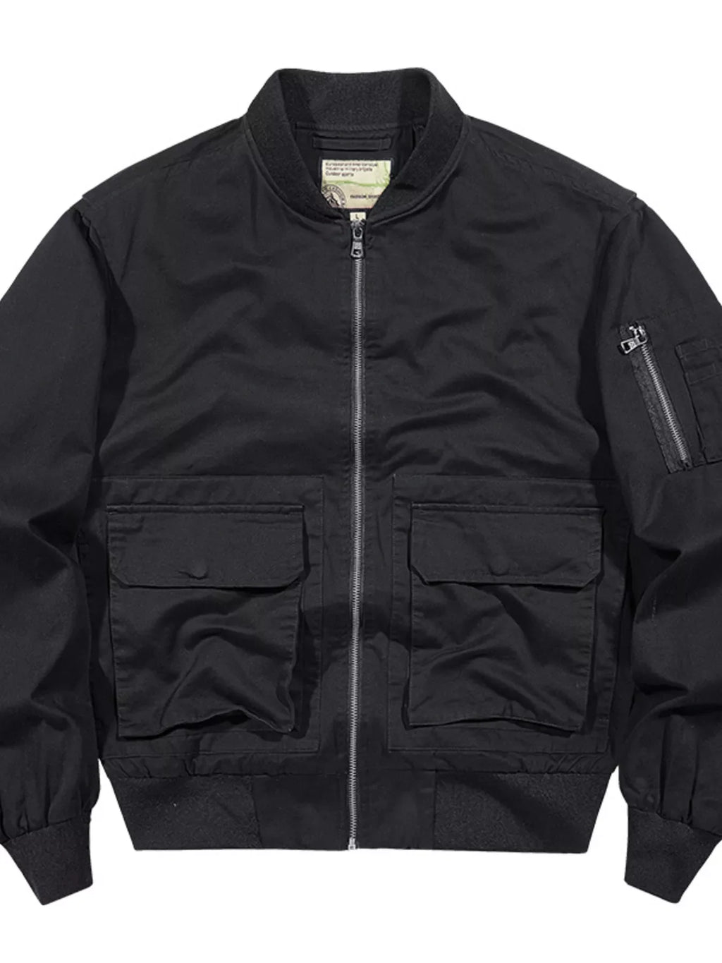 Men's Plus Size Zip Up Bomber Jacket