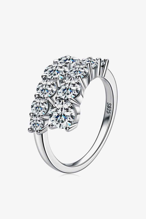 Adored Moissanite 925 Sterling Silver Ring by Wild and Free Boutique