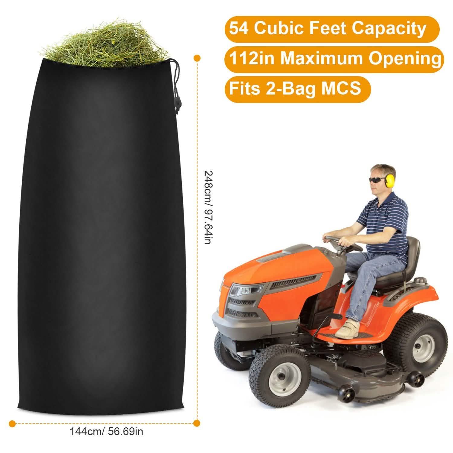 54 Cubic Lawn Tractor Leaf Bag by DailySale