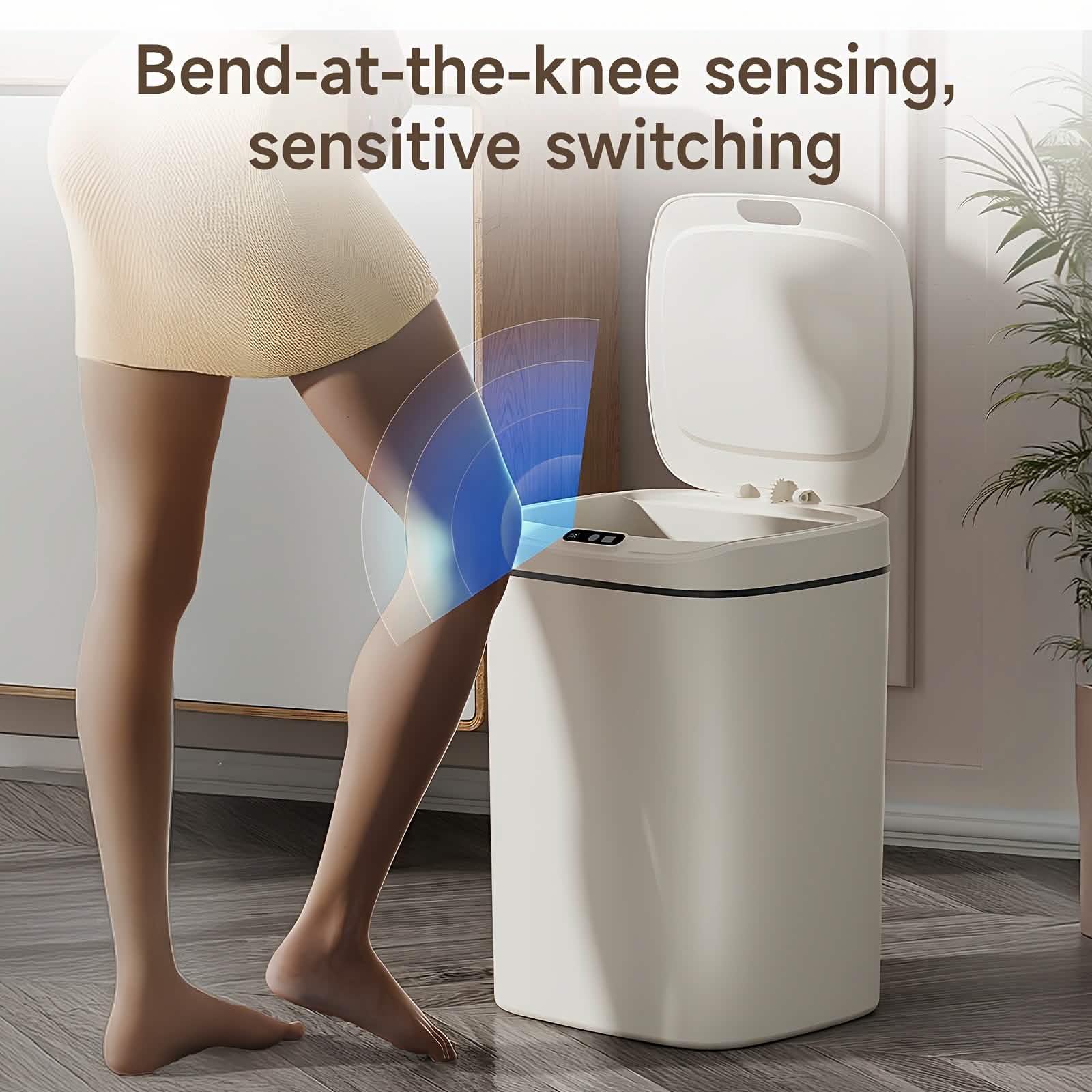 Smart Hands-Free Trash Can – 12L & 17L, Motion Sensor by DailySale