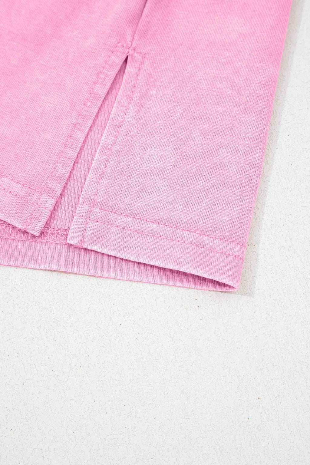 Sachet Pink Cotton Mineral Wash T Shirt