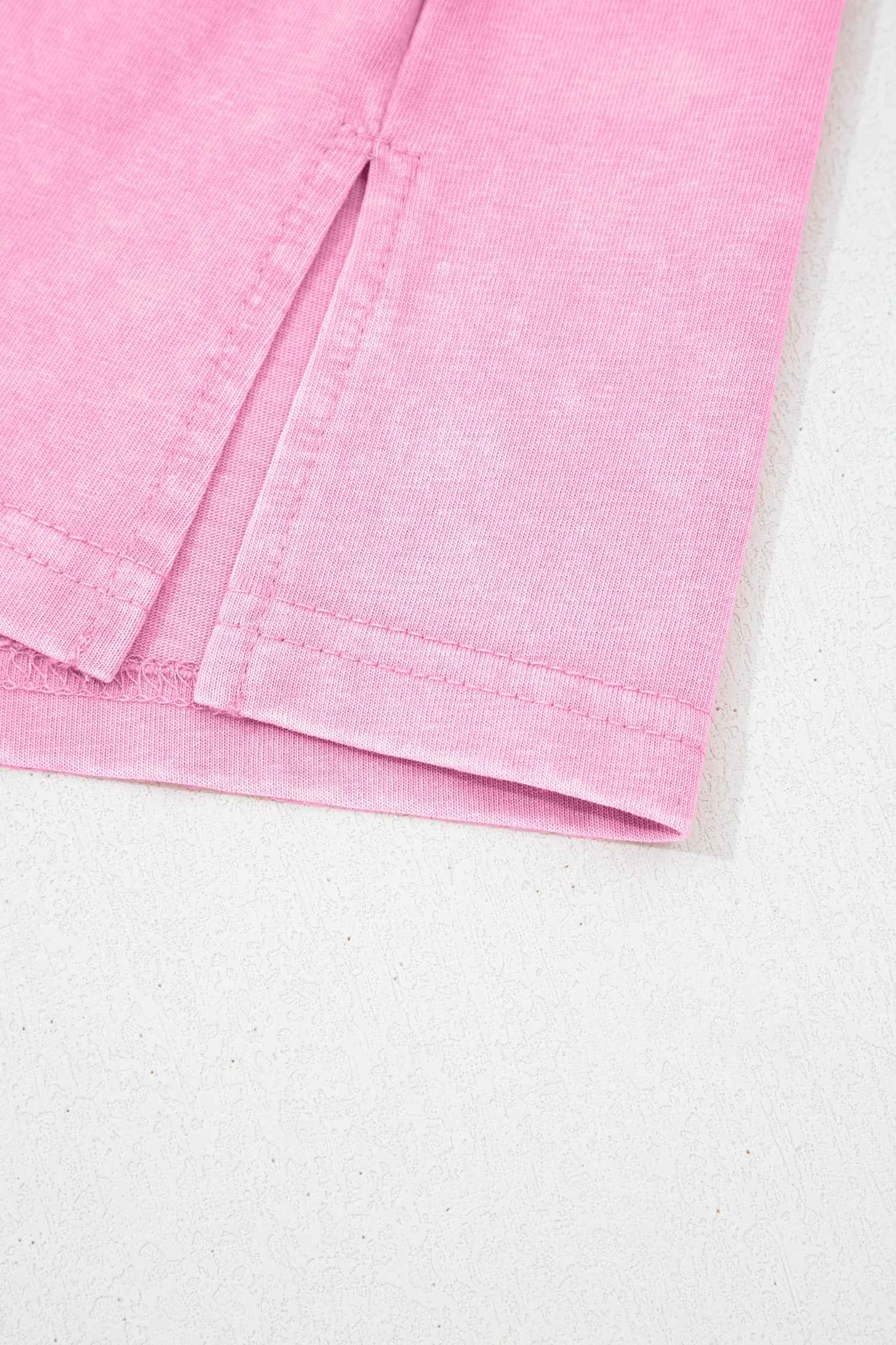 Sachet Pink Cotton Mineral Wash T Shirt