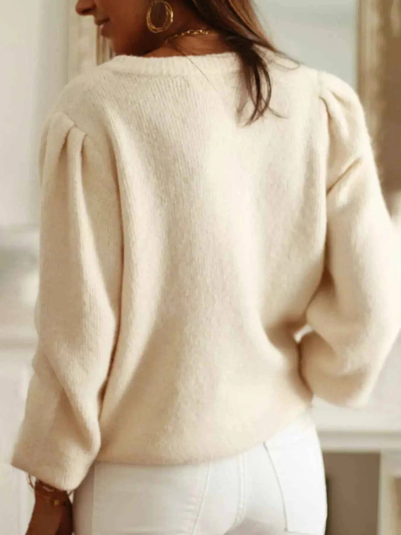 Button Up Long Sleeve Cardigan