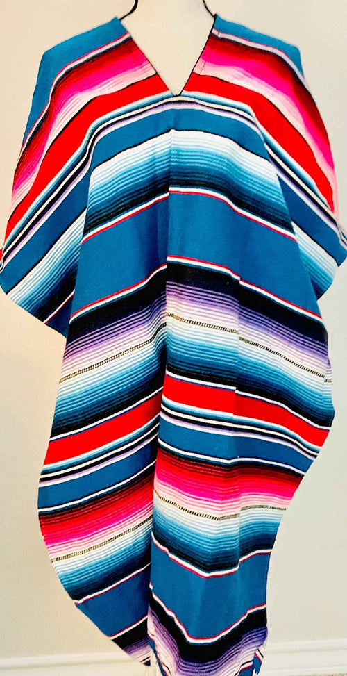 Adult Mexican Saltillo Poncho Sarape Poncho Sarape Saltillo Mexicano
