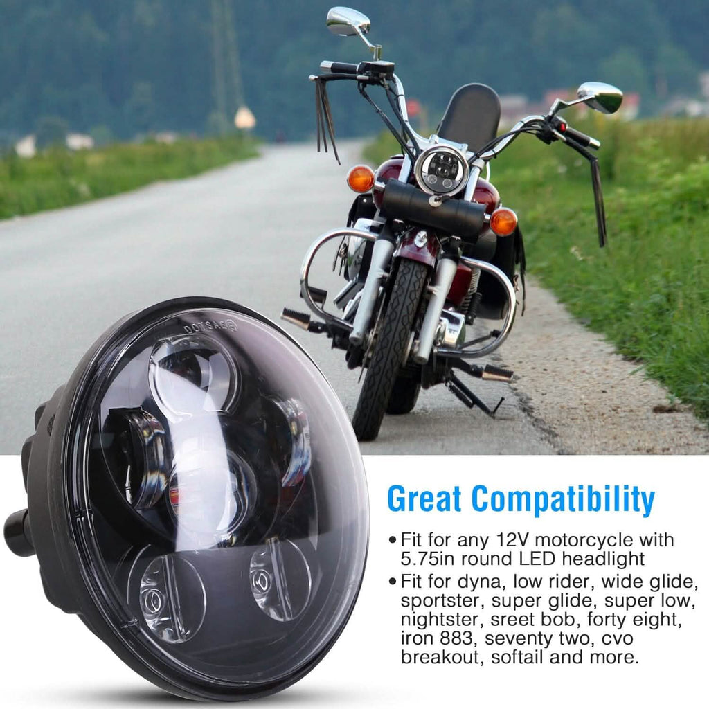 5.75-Inch LED Motorcycle Headlight by DailySale