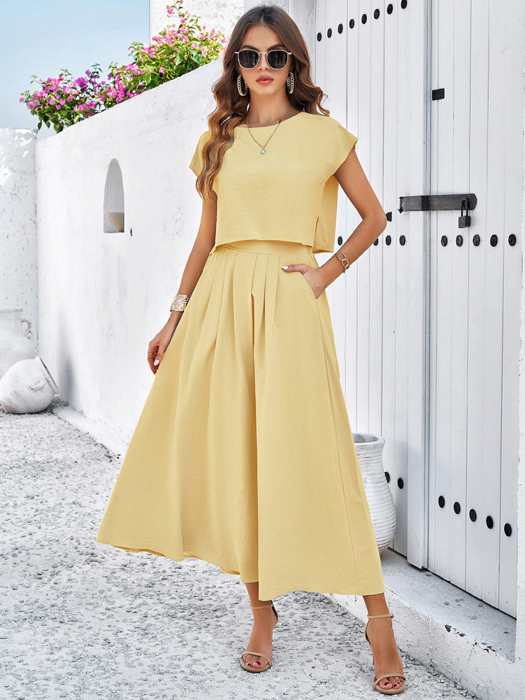 Casual solid color vest dress by nowadaysfashion