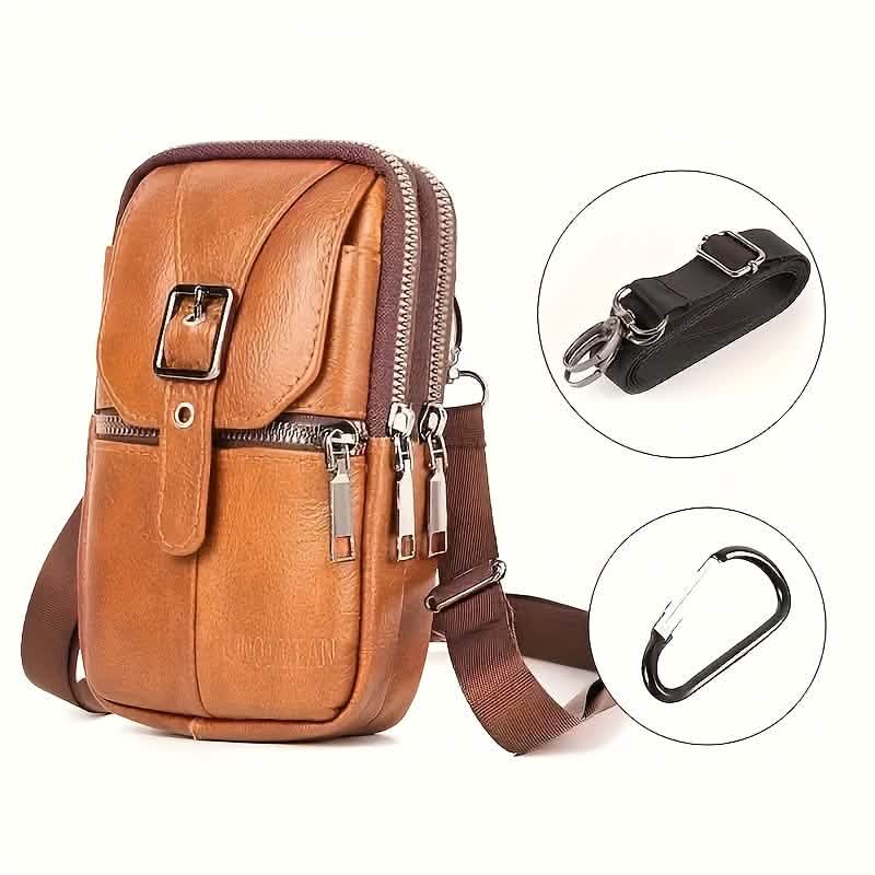 Men’s Genuine Leather Waist Bag Wallet by DailySale