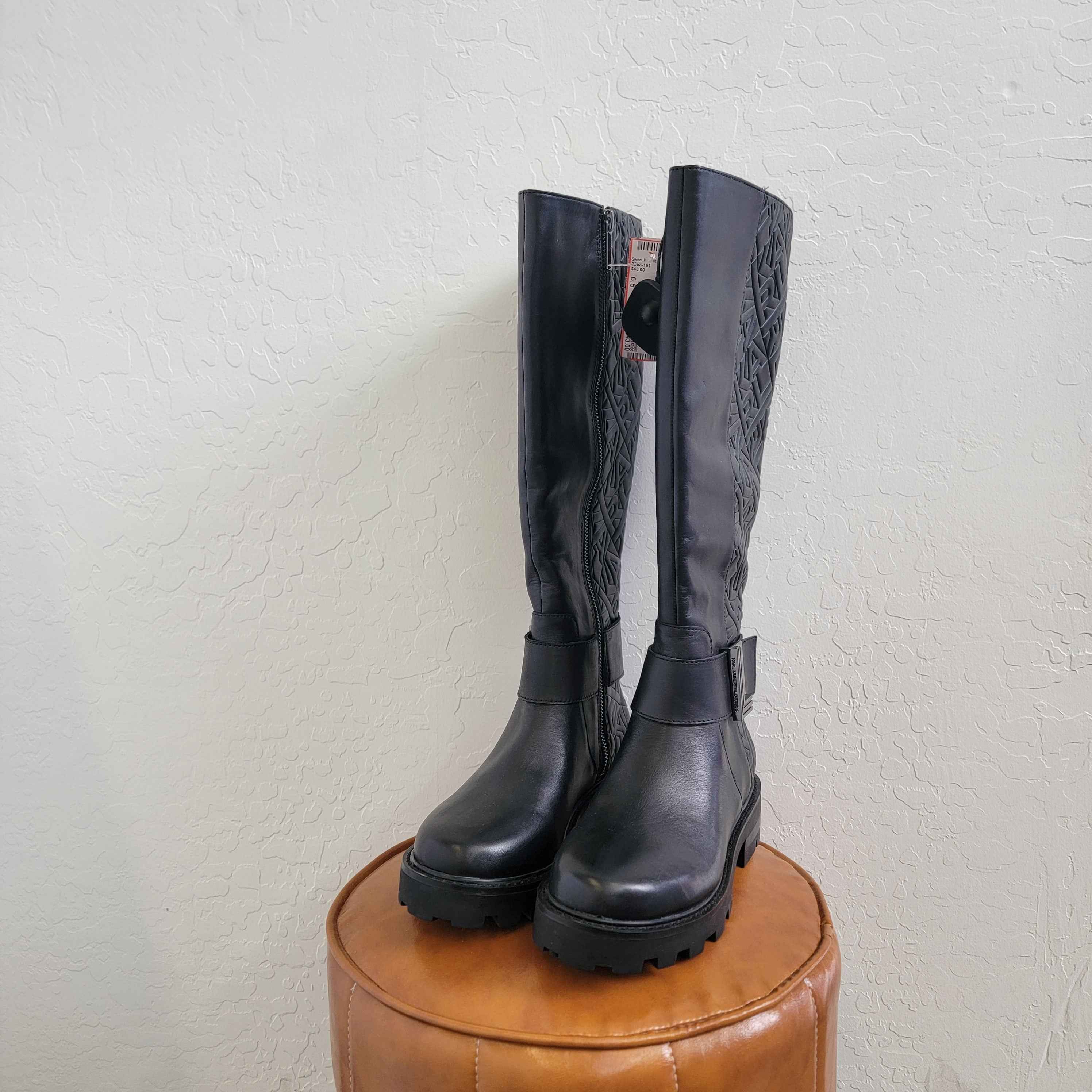 Karl Lagerfield Shoe Size 6.5 Black Boots