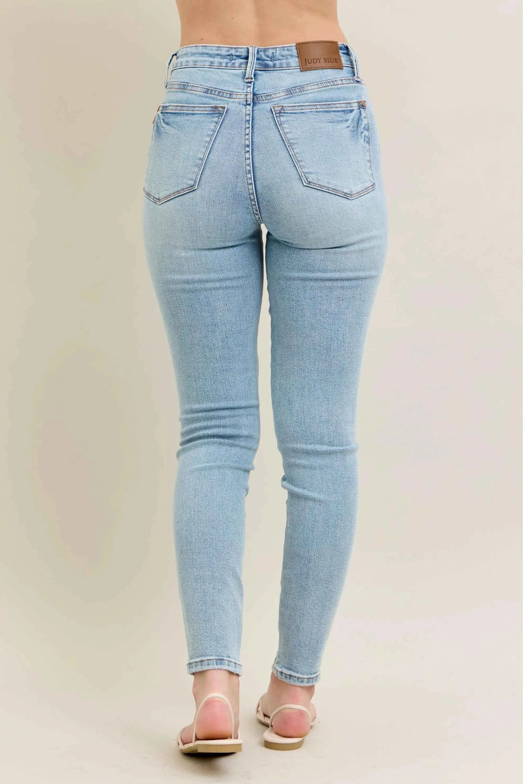 Judy Blue Full Size Mr Tummy Control Vintage Wash Skinny Jeans Plus Size
