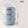 Stainless Steel Insulated Bento Lunch Box – 2/3/4 Layer by DailySale