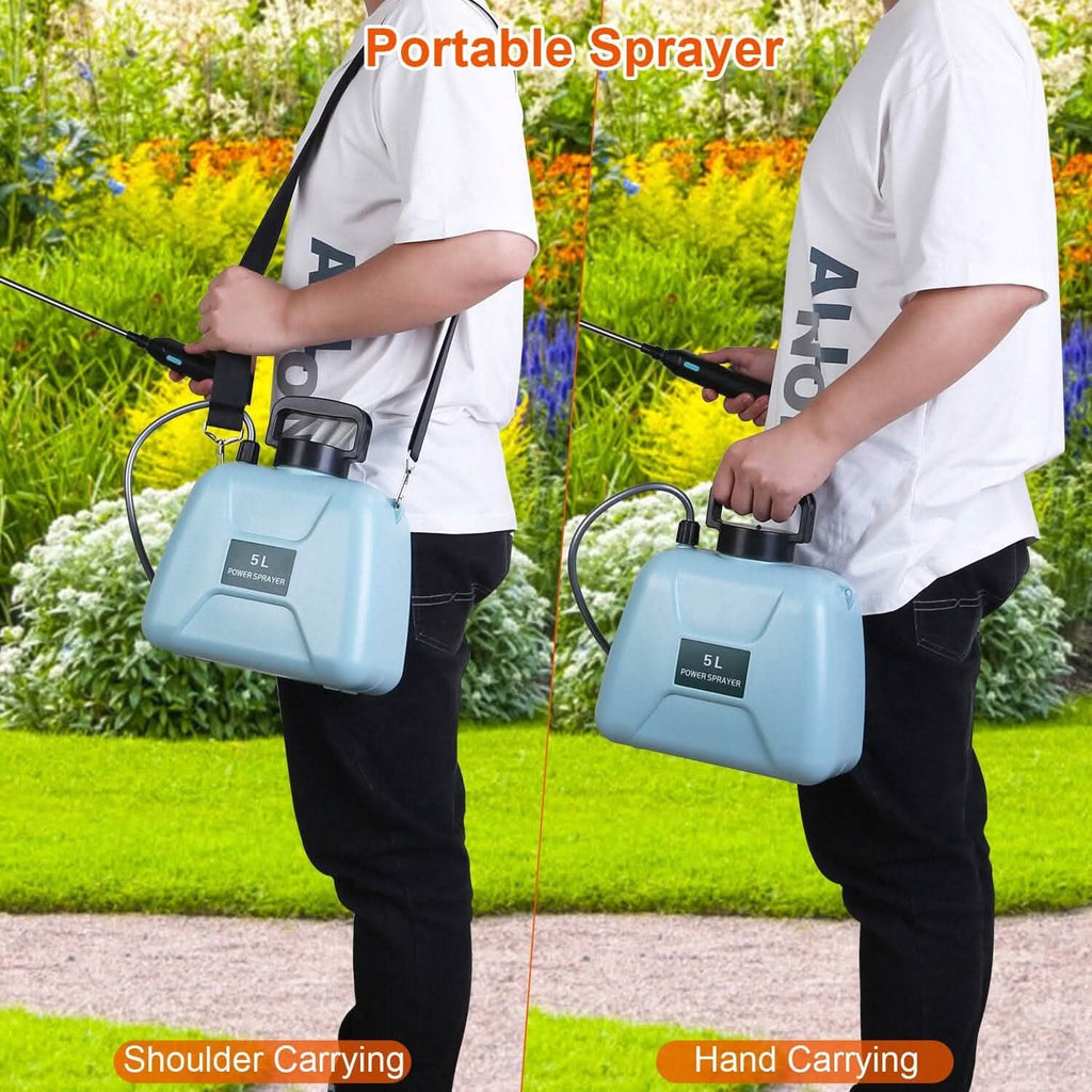 5L/1/3 Gallon Electric Plant Sprayer Telescopic Rechargeable with 3 Spray Sprouts by DailySale