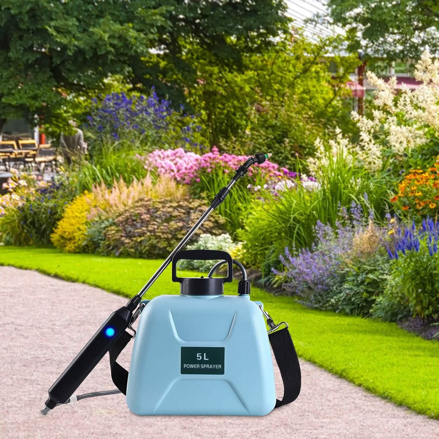 5L/1/3 Gallon Electric Plant Sprayer Telescopic Rechargeable with 3 Spray Sprouts by DailySale