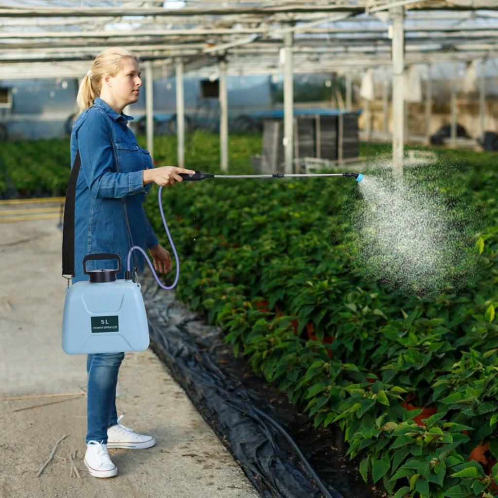 5L/1/3 Gallon Electric Plant Sprayer Telescopic Rechargeable with 3 Spray Sprouts by DailySale