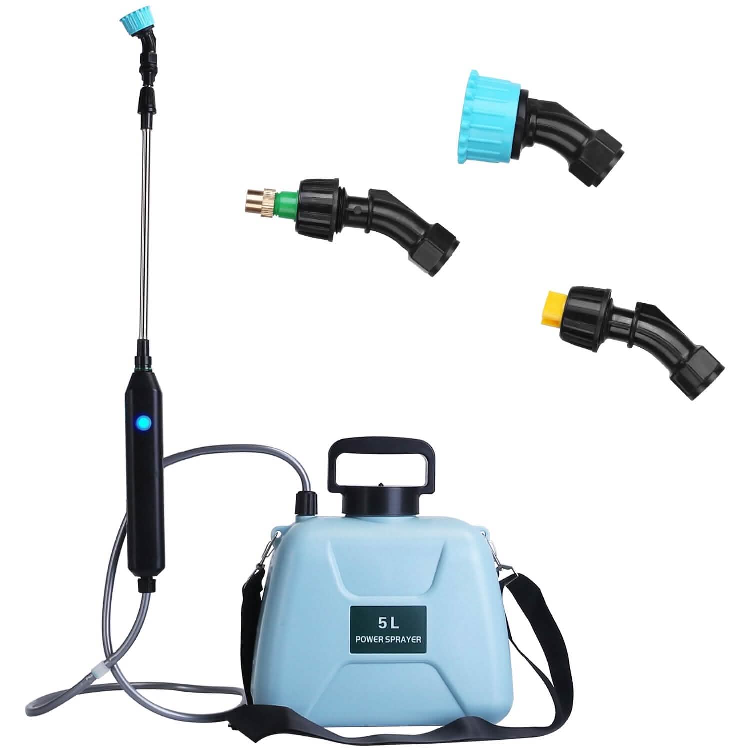 5L/1/3 Gallon Electric Plant Sprayer Telescopic Rechargeable with 3 Spray Sprouts by DailySale