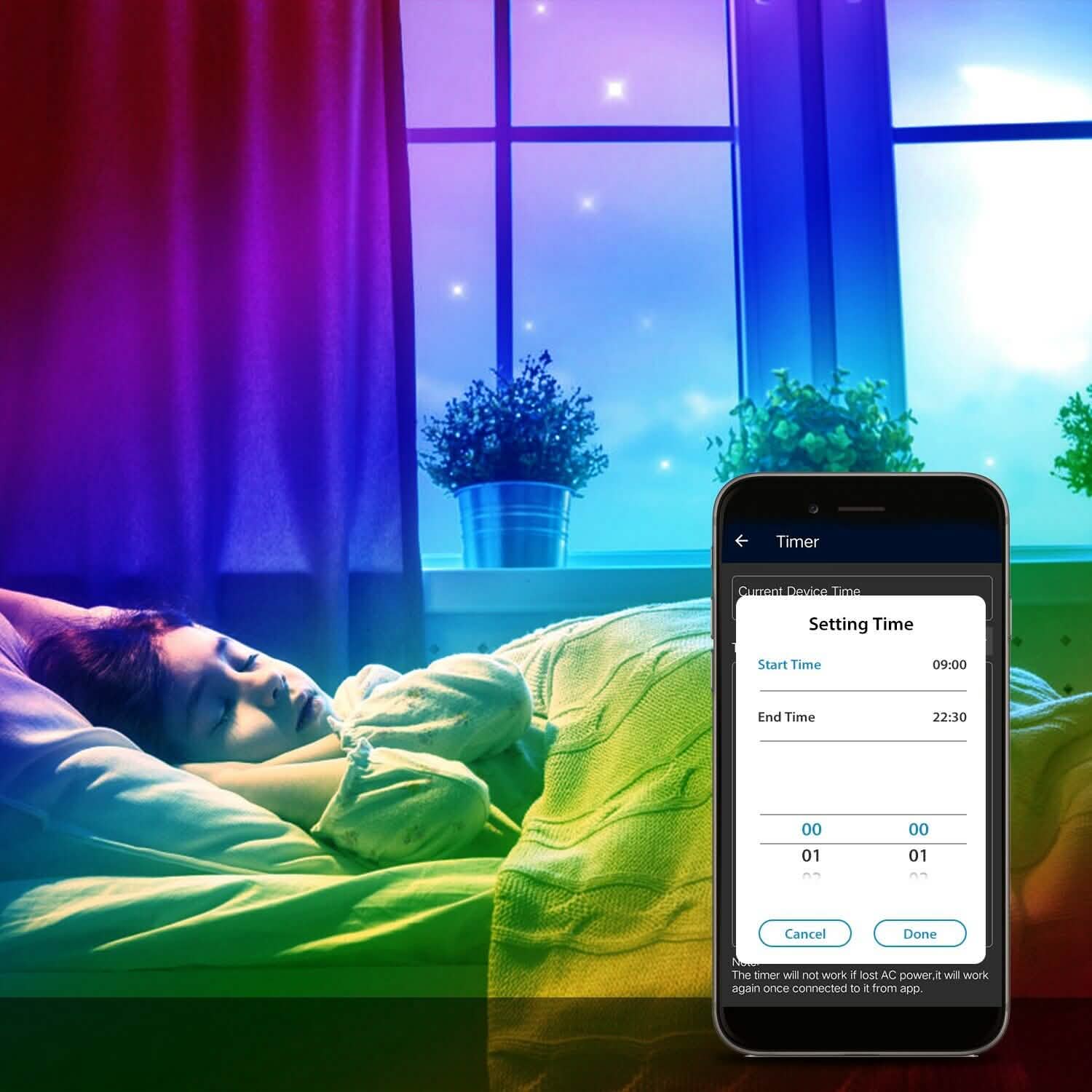 5M LED Strip Light 5050 SMD RGB Waterproof Smart WIFI IR APP Controller by DailySale