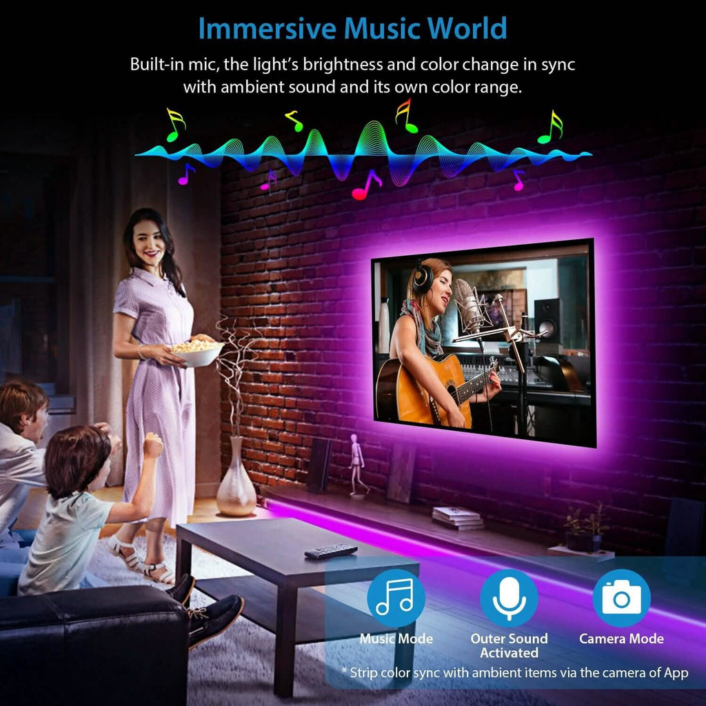 5M LED Strip Light 5050 SMD RGB Waterproof Smart WIFI IR APP Controller by DailySale