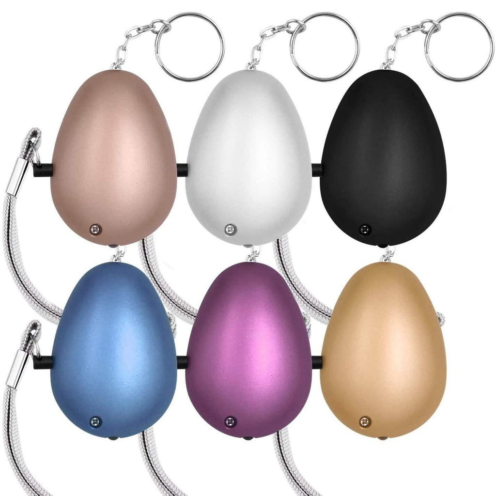 6-Pack: 140DB Personal Security Alarm Keychain with LED Lights by DailySale