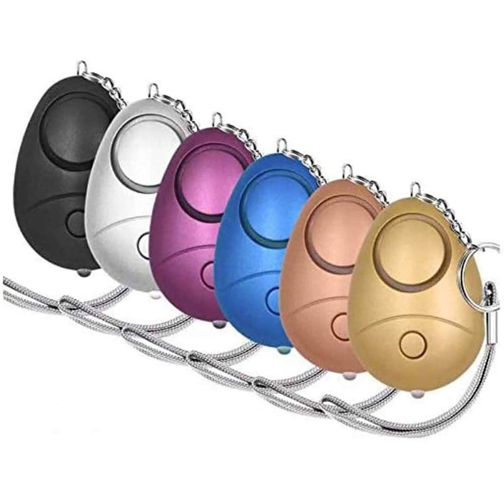 6-Pack: 140DB Personal Security Alarm Keychain with LED Lights by DailySale