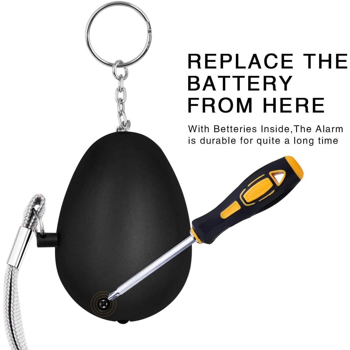 6-Pack: 140DB Personal Security Alarm Keychain with LED Lights by DailySale